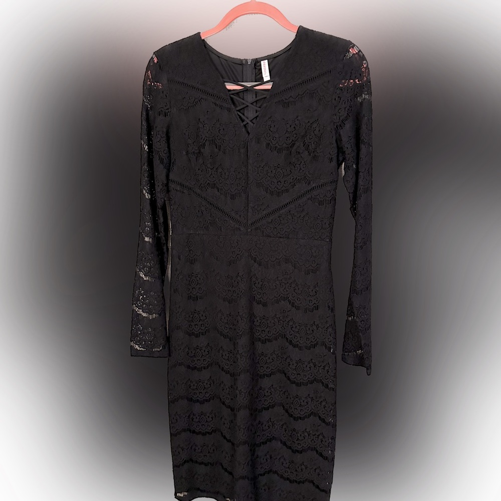 Xhilaration Black Lace Dress